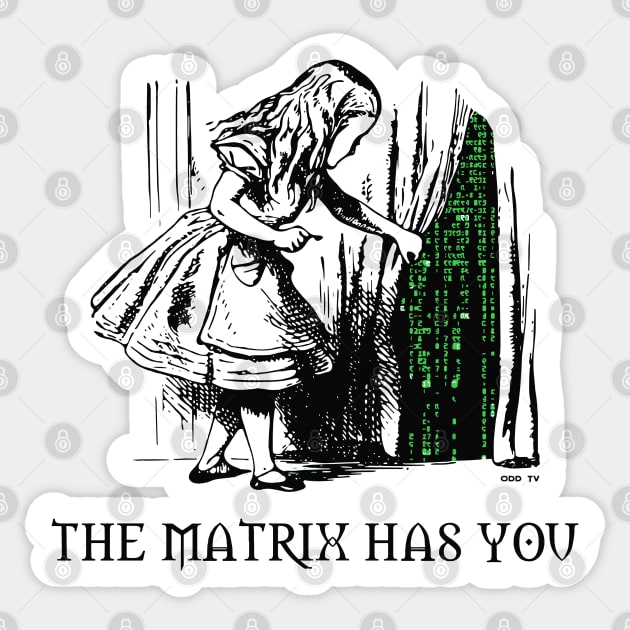 Matrix Has You Sticker by Mami Ampel